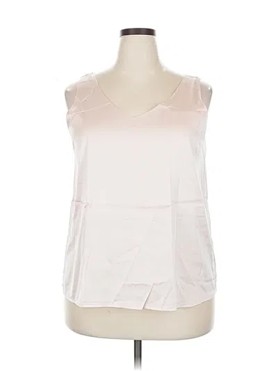 Pre-owned Ekouaer Sleeveless Blouse In White