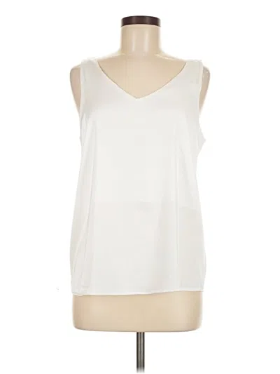 Pre-owned Ekouaer Sleeveless Blouse In White