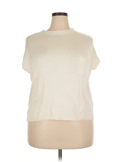 Pre-owned Ekouaer Sleeveless T-shirt In White
