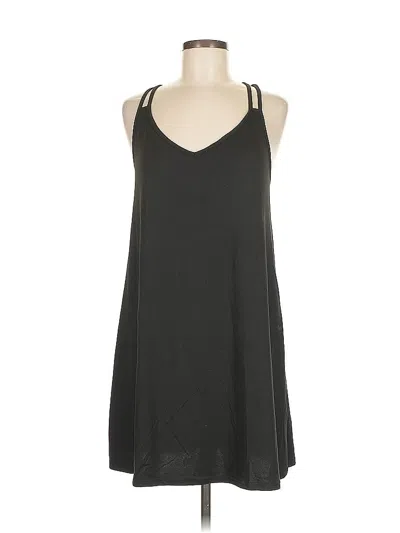Pre-owned Ekouaer Sleeveless Top Black Halter Neckline Tops