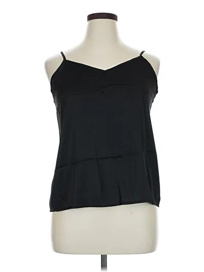 Pre-owned Ekouaer Sleeveless Top Black Halter Neckline Tops