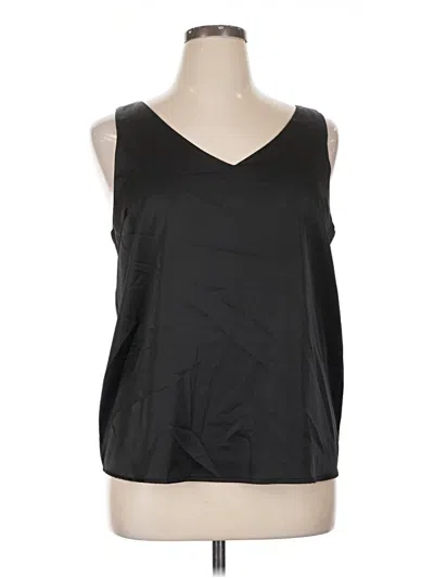 Pre-owned Ekouaer Sleeveless Top Black V-neck Tops