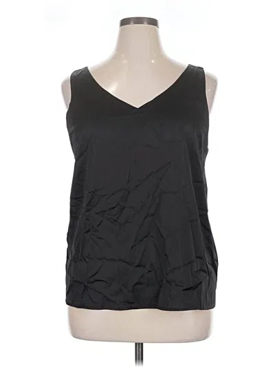 Pre-owned Ekouaer Sleeveless Top Black V-neck Tops