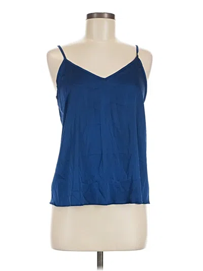 Pre-owned Ekouaer Sleeveless Top Blue Halter Neckline Tops