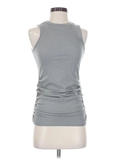 Pre-owned Ekouaer Sleeveless Top Gray Halter Neckline Tops