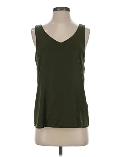 Pre-owned Ekouaer Sleeveless Top Green Scoop Neck Tops