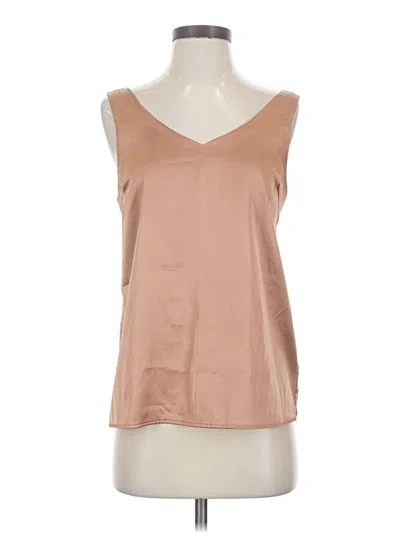 Pre-owned Ekouaer Sleeveless Top Tan V-neck Tops