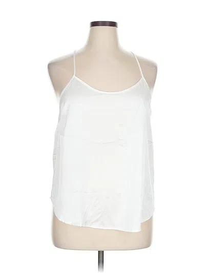 Pre-owned Ekouaer Sleeveless Top White Halter Neckline Tops