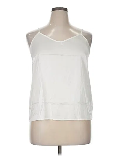 Pre-owned Ekouaer Sleeveless Top White Halter Neckline Tops