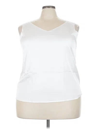 Pre-owned Ekouaer Sleeveless Top White V Neck Tops