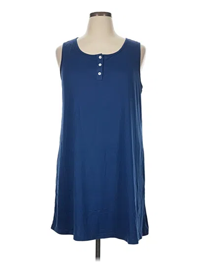 Pre-owned Ekouaer Sleeveless T-shirt In Blue
