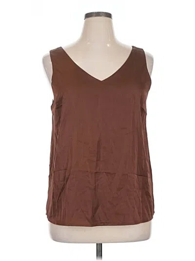 Pre-owned Ekouaer Sleeveless T-shirt In Brown