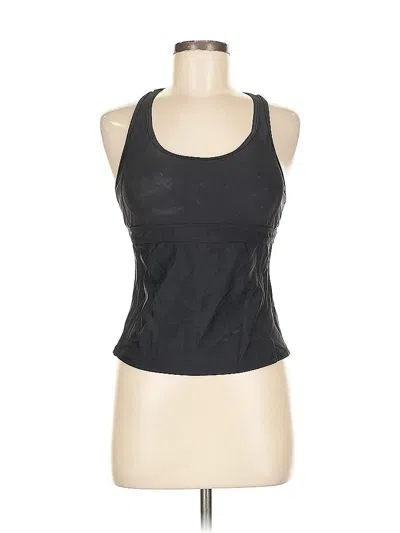 Pre-owned Ekouaer Tank Top Black Halter Neckline Tops