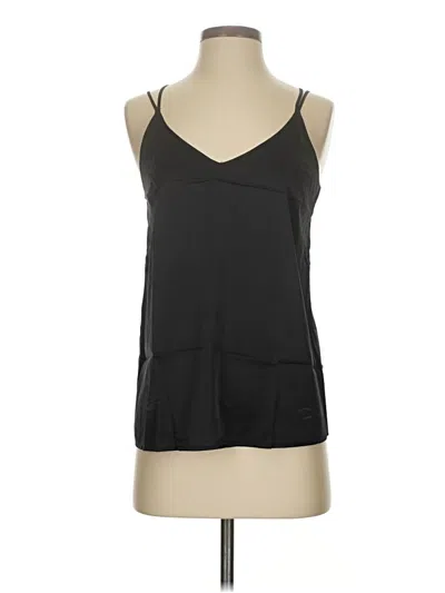 Pre-owned Ekouaer Tank Top Black Halter Neckline Tops