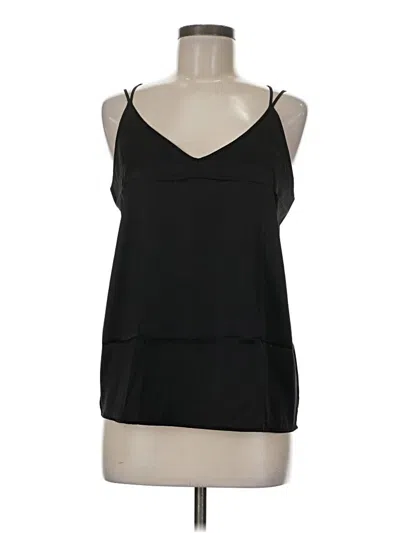Pre-owned Ekouaer Tank Top Black Halter Neckline Tops