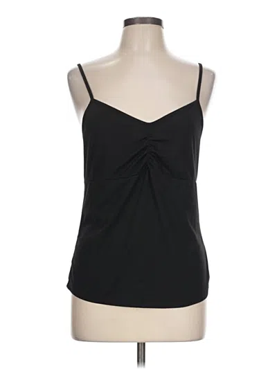 Pre-owned Ekouaer Tank Top Black Strapless Neckline Tops