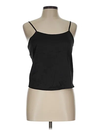 Ekouaer Tank Top Black Strapless Neckline Tops