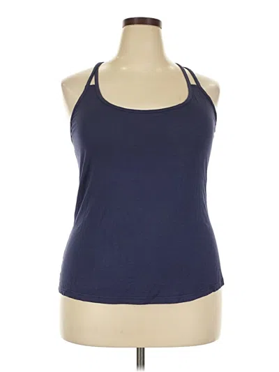 Ekouaer Tank Top Blue Halter Neckline Tops