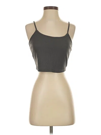 Pre-owned Ekouaer Tank Top Gray Strapless Neckline Tops