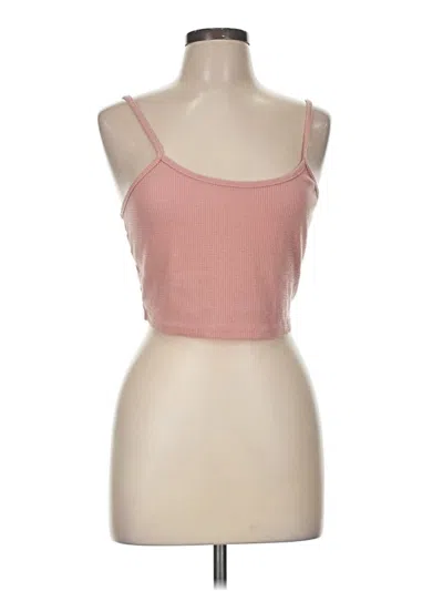 Pre-owned Ekouaer Tank Top Pink Strapless Neckline Tops