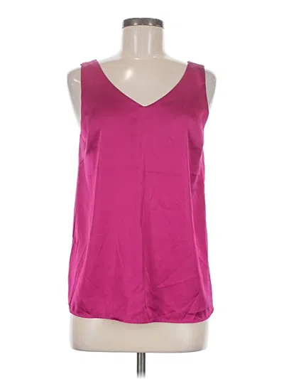 Pre-owned Ekouaer Tank Top Pink V-neck Tops
