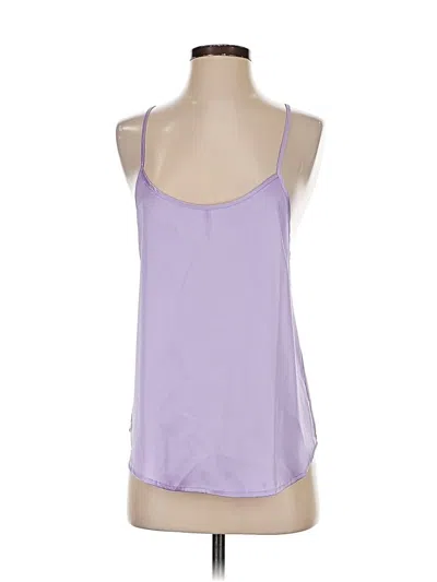 Pre-owned Ekouaer Tank Top Purple Halter Neckline Tops