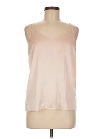 Pre-owned Ekouaer Tank Top Tan Halter Neckline Tops In Brown