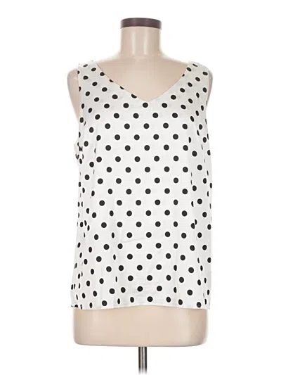 Pre-owned Ekouaer Tank Top White Strapless Neckline Tops