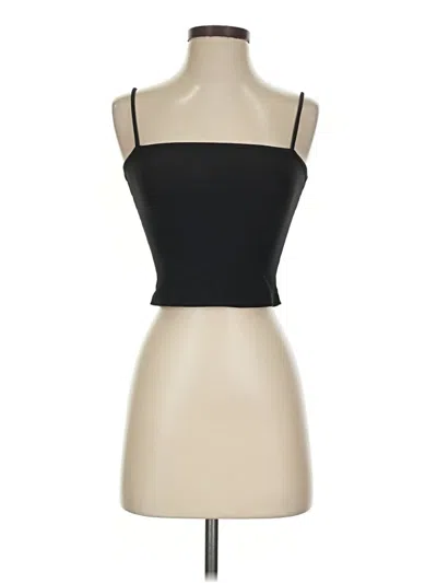 Pre-owned Ekouaer Tube Top Black Strapless Neckline Tops