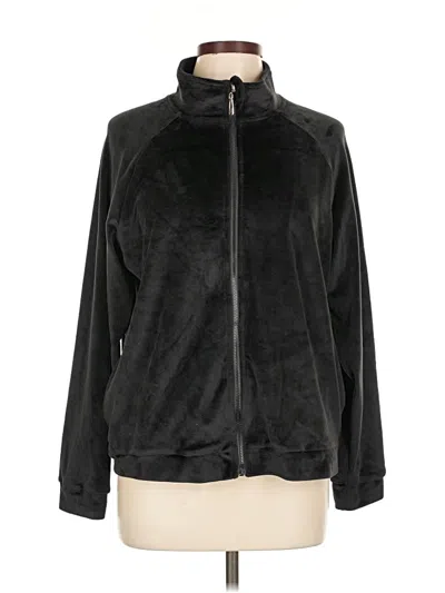 Pre-owned Ekouaer Zip Up Hoodie In Black
