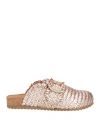 Ekp Collections Woman Mules & Clogs Rose Gold Size 7 Leather