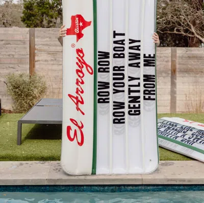 El Arroyo Pool Float In Row Away In White