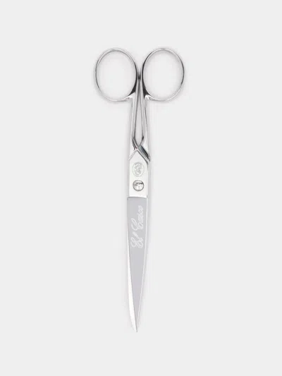 El Casco Chrome Scissors  Abask Luxury Gift In Metallic