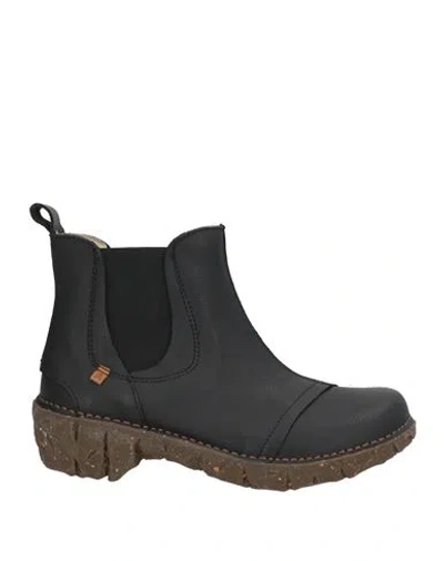 El Naturalista Woman Ankle Boots Black Size 7 Leather