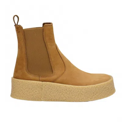 El Naturalista Women's Dolmen Platform Ankle Boots In Pleasant Honey In Orange