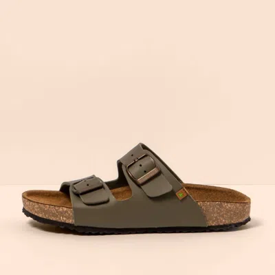 El Naturalista Women's Ne50 Waraji Sandals In Kaki In Green