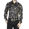 El Senor De Los Cielos Casual Long Sleeve Shirt In Black In Black