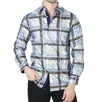 El Senor De Los Cielos Casual Long Sleeve Shirt In Multicolor In Blue