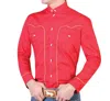 El Senor De Los Cielos Charro Long Sleeve Shirt In Red In Red