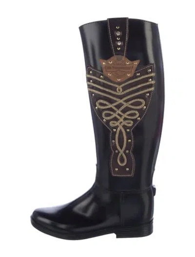 Pre-owned El Vaquero Rubber Rain Boots In Blue