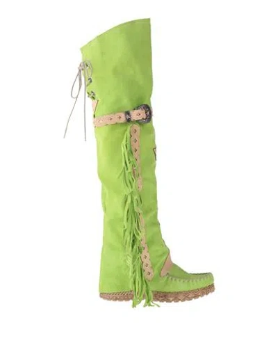El Vaquero Woman Boot Lime Green Size 8 Leather