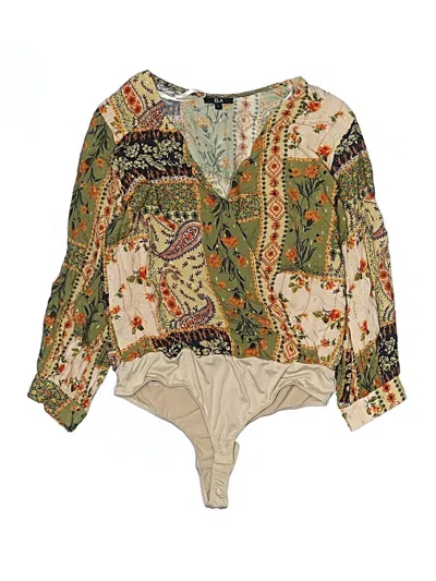 Pre-owned Ela 3/4 Sleeve Blouse In Brown