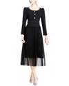 Elaine 2pc Blazer & Skirt Set In Black