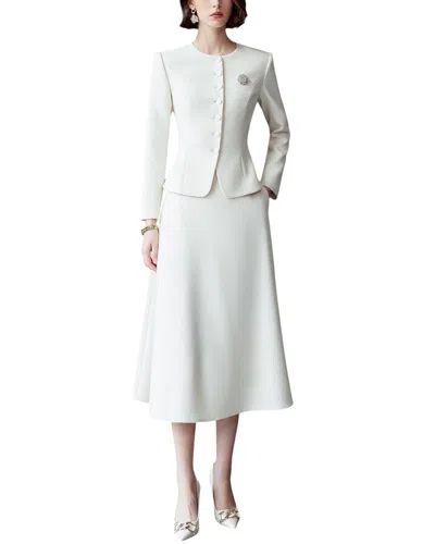 Elaine 2pc Blazer & Skirt Set In Multi