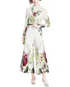 Elaine 2pc Blouse & Pant Set In Multi