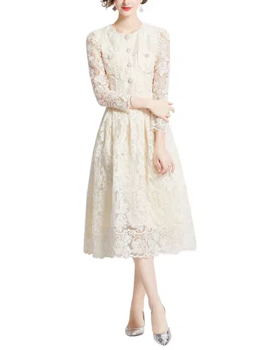 Elaine 2pc Shirt & Mini Skirt Set In Neutral
