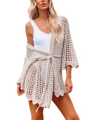 Elaine Cardigan In White