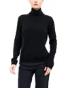 Elaine Kim Alexia Mock Neck Top In Black