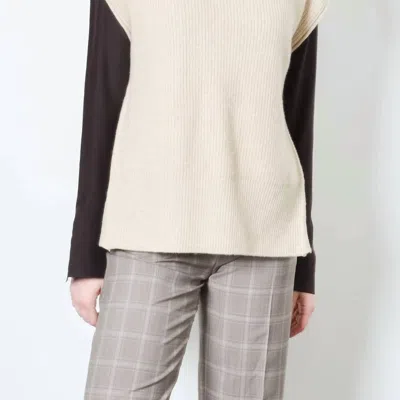 ELAINE KIM CASHMERE VEST WITH SIDE ZIP SWEATER