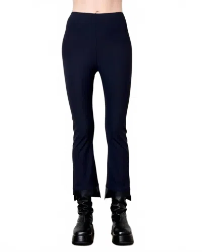 Elaine Kim Olga Cropped Pant In Indigo In Blue